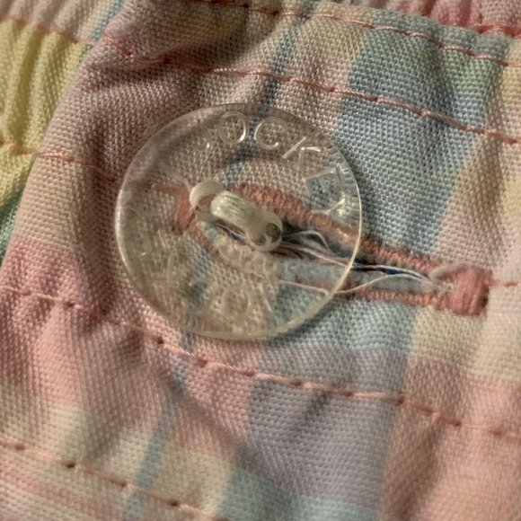 Vintage Jockey Button Fly Pastel Plaid Shorts Lg. - Picture 8 of 9
